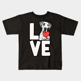 Love Great Dane Kids T-Shirt